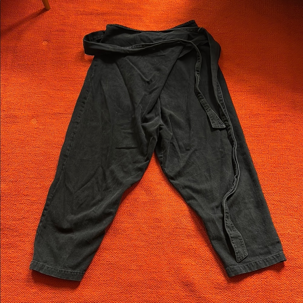 Aliya Wanek denim wrap pant